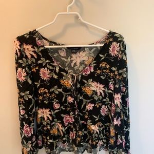Floral long sleeve blouse